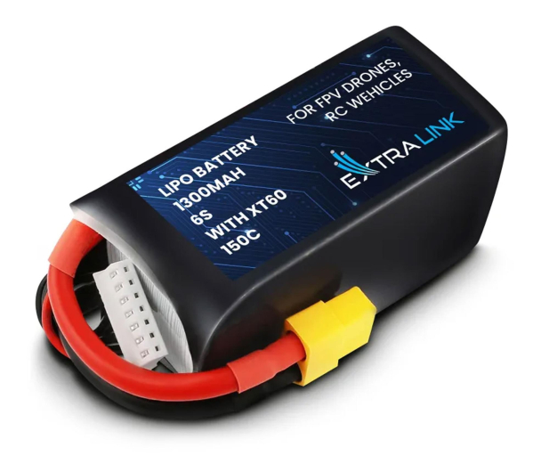 ExtraLink LiPo 6S 1300mAh XT60 150C Bateria do dronów FPV - 1500696 - zdjęcie